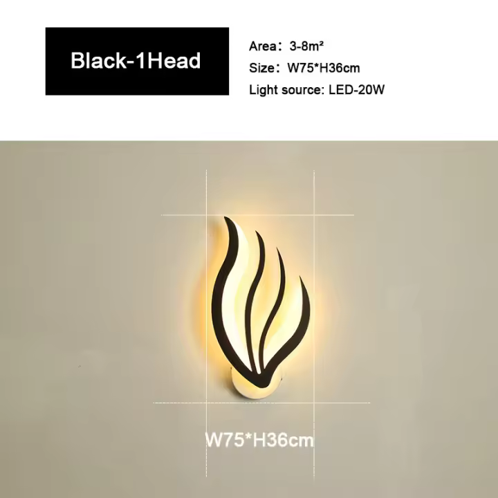 LEFAN-Lámpara de pared LED moderna, luz de entrada de estilo Simple para balcón, 36CM - 1