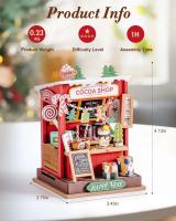 Robotime Rolife Mini Casa de Hogar Decoración de Hogar de Navidad Modelo de Rompecabezas de Madera DIY 3D Coleccionables de Juguetes y Juegos - details 12