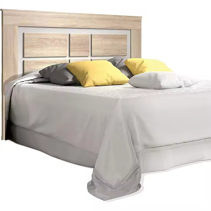 Cabecero con Patas Modelo Lara, Color Cambrian Blanco, Cabezal Cama Matrimonio, Medidas: 120 cm (Alto) x 160 cm (Ancho) x 3.8 (Fondo) - 1