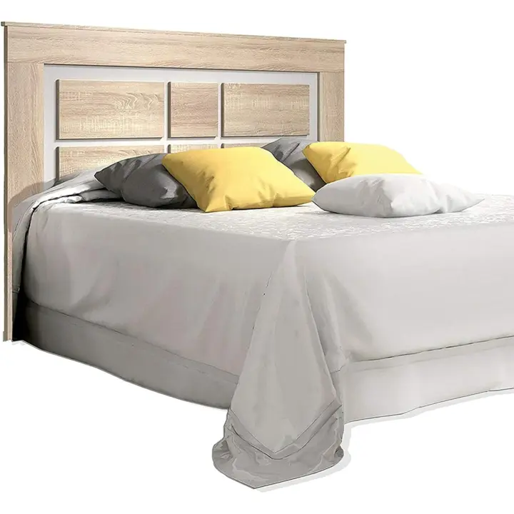 Cabecero con Patas Modelo Lara, Color Cambrian Blanco, Cabezal Cama Matrimonio, Medidas: 120 cm (Alto) x 160 cm (Ancho) x 3.8 (Fondo) - 1