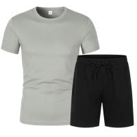 Chándal transpirable de secado rápido para hombre, conjunto de pantalones cortos, Camiseta deportiva de manga corta - details 7