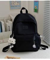 Mochilas simples y versátilesMochila para estudiantes de secundaria Mochila para estudiantes universitarios de gran capacidad Mochila de color sólido de estilo coreano - details 36