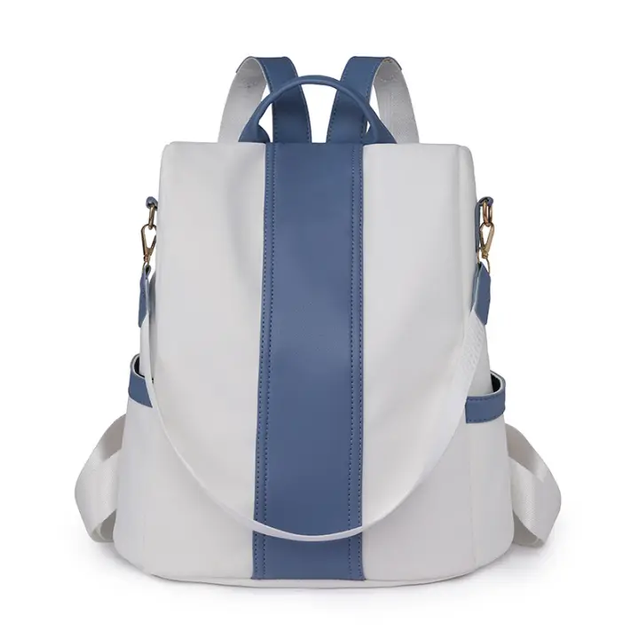 Mochila de cuero para mujer, bolso de hombro pequeño, mochila simple de moda, mochila antirrobo para mujer - 1