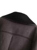 Abrigo de piel para mujer, chaqueta informal holgada de alta gama con solapa versátil, a la moda, novedad de invierno - details 16