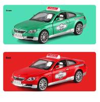 Coche de Taxi M6 a Escala 1:32 Modelo de Metal Alegrado con Sonido y Luz Juguete Ideal para Niños - details 8