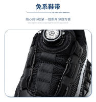 Zapatos de trabajo con botón giratorio para hombre, zapatillas de seguridad ANTIPERFORACIONES, zapatos de trabajo protectores con punta de acero - details 16