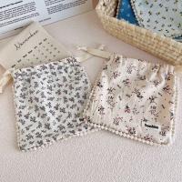 Organizador de estuches de cosméticos, bolsa de papelería de algodón con impresión, bolsa de cosméticos, bolsas de maquillaje, paquete con cordón, bolsa de almacenamiento de joyería de bolsillo - details 0