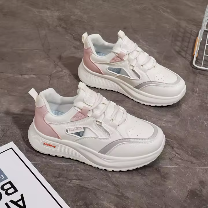 Zapatos de Mujer Transpirables al Estilo Coreano de Verano 2025 Zapatillas Deportivas de Correr para Estudiantes a la Moda en Instagram - 1