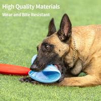 Pet Dog Flying Disk Toy Funny Silicone Resistant Chew Game Puppy Training Interactive Supplies Anti-bite Throwing Toys Perros - details 9