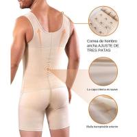 Camiseta interior para abdomen y pierna moldeadora de cuerpo para hombre - details 1