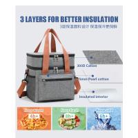 Bolsa de almuerzo multifuncional de doble capa para mujeres y hombres, fiambrera de Picnic de viaje de gran capacidad con correa para el hombro - details 0