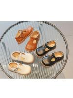 Zapatos de cuero con correa en T para niños y niñas, calzado de moda Vintage Mary Janes, zapatos planos escolares, lazo de gancho, Primavera - details 2