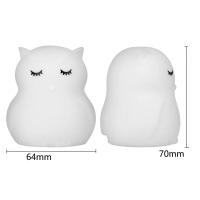 Lámpara LED Mini de Dibujos Animados Luz Nocturna RGB Portátil Silicona - details 14