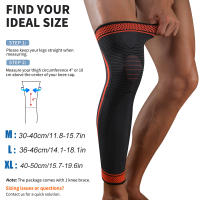 1Pcs Sports Full Leg Compression Sleeves Long Knee Support for Cycling Running Basketball Weightlift Workout Joint Pain Relief - details 7