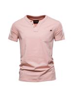 Camiseta informal japonesa de verano para hombre, Camiseta deportiva a la moda, Camiseta ajustada con bolsillo de algodón, camiseta de manga corta para hombre - details 3