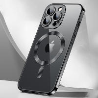 Funda protectora transparente para teléfono, Cubierta de chapado magnético, Agujero fino, iP16, 15, 14, 13 - details 6