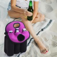 Bolsa portabotellas con aislamiento antideslizante, funda para botella de agua con asa, bolsa portadora de cerveza reutilizable, accesorios para tazas, 6 botellas - details 8