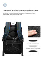 Mochila para portátil de negocios con puerto de carga USB, bolsa de viaje para el trabajo de gran capacidad, la escuela y actividades al aire libre - details 5