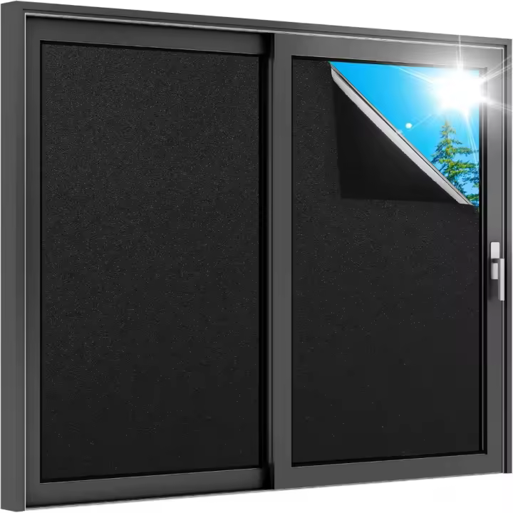Nueva película de privacidad para ventana esmerilada, película adhesiva estática para ventana de vidrio con bloqueo UV, película para ventana extraíble, se aferra a ventanas de vidrio - 1
