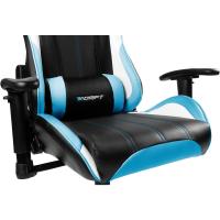 Gaming Profesional, reposabrazos ajustables 2D, pistón clase 4, giratoria, mecanismo de mariposa, cojín lumbar y cervical, color negro/blanco/azul - details 8