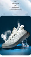 Verano transpirable malla deportes ocio suela blanda correr zapatos antideslizantes y resistentes al desgaste, zapatos de viaje ligeros para hombres - details 1