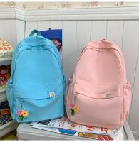 Mochila Impermeable de Nylon para Mujer Bolsa de Viaje Femenina Mochila Escolar para Niñas Adolescentes Bolsa de Libros de Color Sólido - details 27