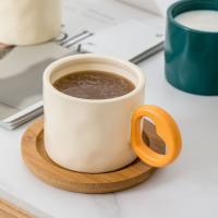 Creativo y personalizado hogar pellizco de mano toque mango de amor fácil de limpiar Día de San Valentín taza de cerámica taza recuerdo - details 2