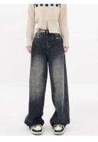 Jeans Holgados de Moda Callejera Retro Pantalones Anchos y Alta Cintura para Mujeres - details 4