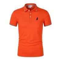 Camiseta transpirable para hombre, POLO de negocios y ocio, ropa de manga corta a la moda, jerséis cómodos de Color sólido, nove - details 3