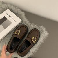Negro pequeños zapatos de cuero de las mujeres de la primavera y el otoño de 2025 nuevo versátil tacón grueso Mary Jane Love zapatos individuales - details 8