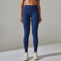 Pantalones deportivos de cintura alta sin costuras para yoga para mujer para hacer ejercicio y correr - details 6