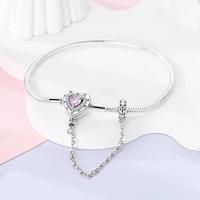 Pulsera de Plata Esterlina 925 Encanto de Mariposa Estrellas Luna Cadena de Seguridad - details 117