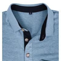Camiseta Polo Básica de Manga Larga con Solapa para Hombre - details 24