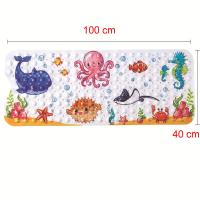 Alfombra de baño grande y bonita de PVC con dibujos Antideslizante para baño y ducha con ventosa, almohadilla de masaje suave, ideal para niños y ancianos - details 1