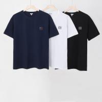 Camiseta Casual de Verano para Hombres Algodón Puro, Cuello Redondo, Manga Corta, Moda de Pareja Americana - details 9