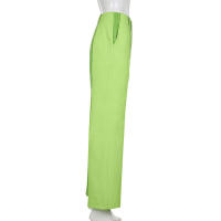 Pantalones de corte casual con plumas rectas de color liso para mujer, e, otoño e invierno, nuevo - details 17