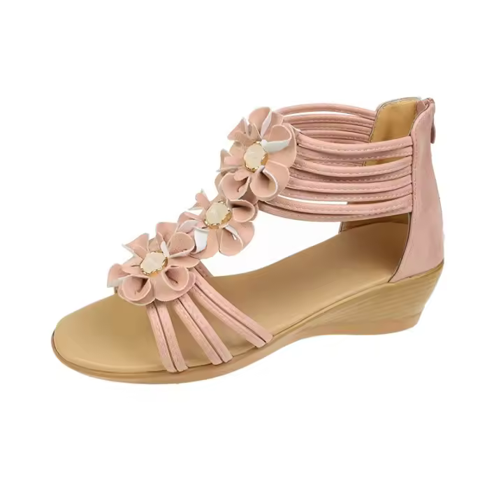 Sandalias de moda para mujer, zapatos informales con tacones de cuña - 1