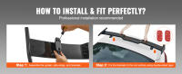 SucceBuy Alerón de coche GT Wing de 57,9 pulgadas, compatible con Camry 2018-2023, material ABS de alta resistencia, pintura horneada, alerón trasero para coches de carreras, negro brillante - details 5
