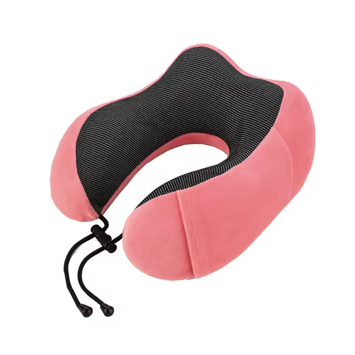 Almohada Viaje para Cuello, Almohada Cervical Viaje Comodo e Portatile para Oficina Avión Tren Coche Viajando, con Espuma Memoria - 1