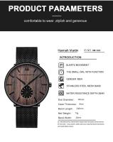Reloj de Acero Inoxidable Impermeable de Diseño Sencillo Automático, Correa de Cuero, Marca Superior, Elegante para Hombres - details 26