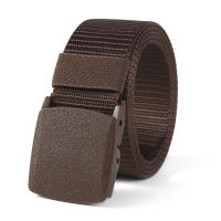 Cinturón ajustable para hombre, hebilla de plástico de nailon de lona, adecuado para deportes al aire libre, 125cm - details 12