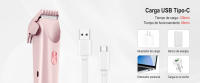Lady Shave eléctrico de doble cabezal para mujeres y niñas con batería recargable por USB - details 2