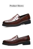 Zapatos de vestir informales de talla grande para hombre, nuevo diseño de boda Oxford, doble cuero - details 6