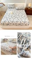Bonenjoy-sábana ajustable de estilo Floral, ropa de cama suave, transpirable, protectores de colchón, fundas de cama para el hogar (sin funda de almohada) - details 8