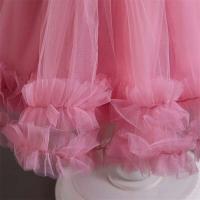 Vestido de Princesa Rosa de Esponja Primera Comunión Aniversario de Niño Fiesta de Boda - details 7