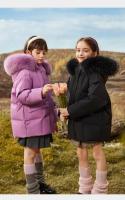 Chaqueta de Invierno para Niña Pequeña Abrigo Cálido con Capucha de Piel Sintética - details 1