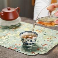 Mantel de tela Retro portátil, camino de mesa elegante de doble cara, impermeable, suave, para banquete de té, hogar - details 9