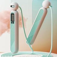 Cuerda de saltar inalámbrica para entrenamiento de longitud estable/conteo digital para fiesta - details 3