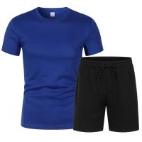 Chándal transpirable de secado rápido para hombre, conjunto de pantalones cortos, Camiseta deportiva de manga corta - details 4
