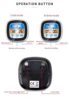 Termómetro Digital para alimentos con pantalla táctil, temporizador electrónico de cocina, temperatura para hornear carne a la barbacoa, cocinar, термометр для гриля - details 8